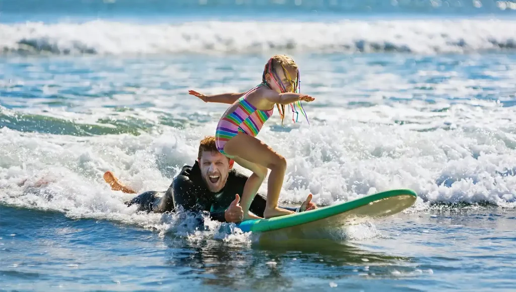 Surfing at Lynches Bay (Boston Beach)