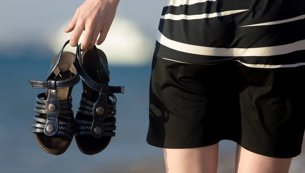 Flip Flops and Comfortable Walking Shoes
