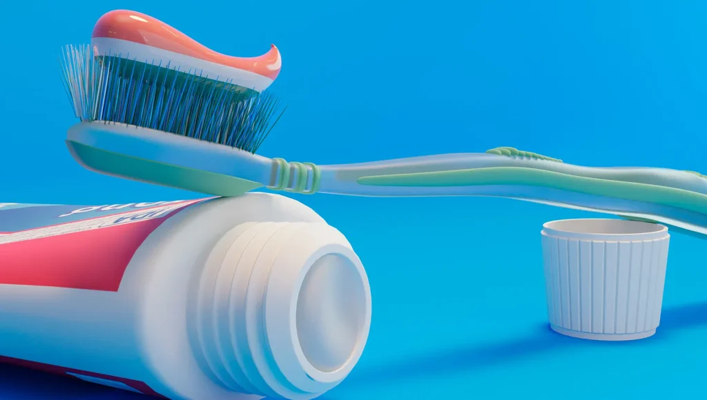 Toothbrush and Toothpaste