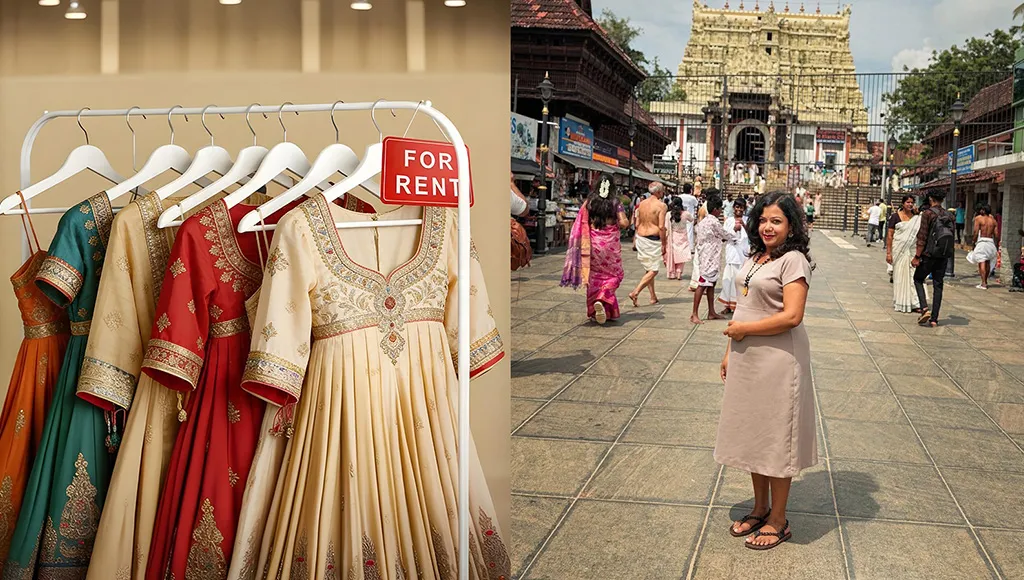 Wrong Outfit at the Temple