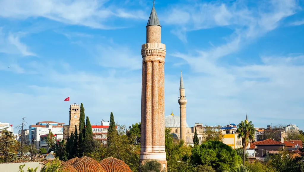 Yivli Minaret & Clock Tower