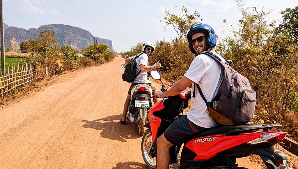 Renting the bike and getting out of town
